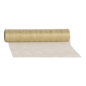 Tafelloper shiney web, 28cm x 5 meter, goud