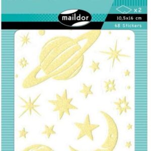 Glow-in-the-dark stickers, planeten