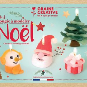 Kaarsenkneedwas, set kerstmis , voor het maken van 4 kaarsjes