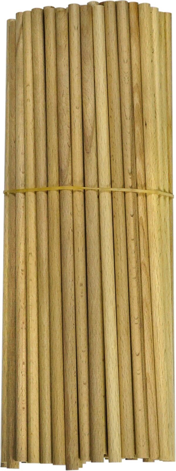 Rondhout/ronde houten stokjes, 30 cm, 10 stuks, 8mm