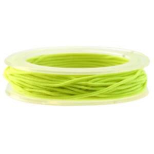Elastisch kralenkoord/gekleurd elastiek, 1 mm, 5 meter, neongroen