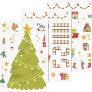 Raamstickers kerstmis 3 vel