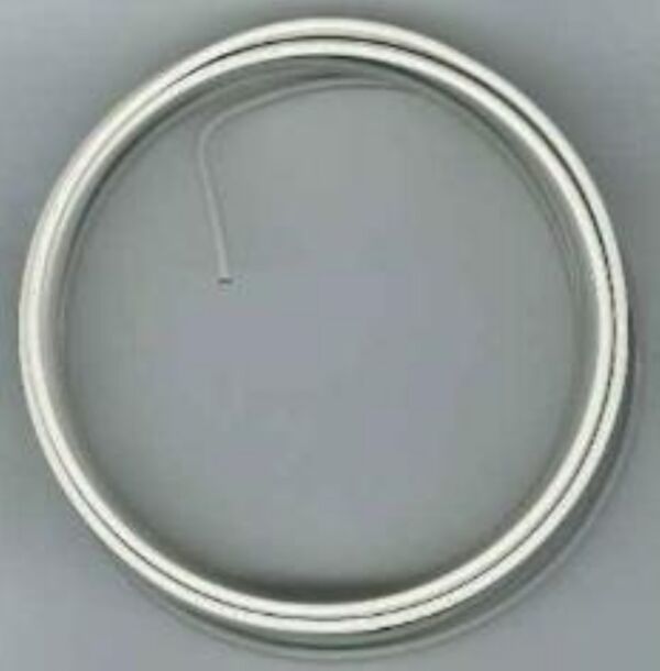 OUTLET Alu draad / aluminiumdraad, 2 mm, 5 meter mat zilver