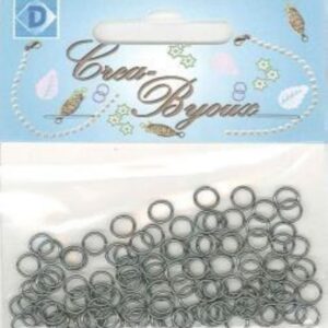 OUTLET Aanbuigoogjes/knijpringetjes, rond, 120 stuks, 6 mm antraciet