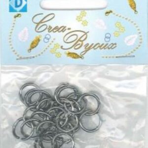 OUTLET Aanbuigoogjes/knijpringetjes, rond, 25 stuks, 12 mm antraciet