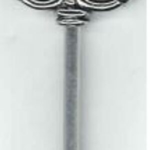 OUTLET Bedel / sieraadhanger, sleutel arabesque, 7.5 cm, zilver