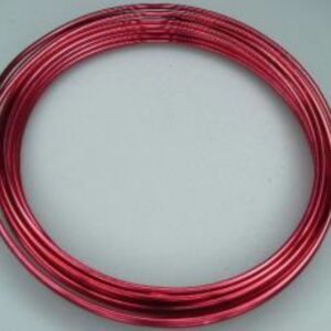 OUTLET Alu draad / aluminiumdraad, 0.7 mm, 25 meter rood