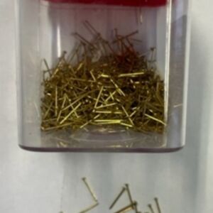 OUTLET Korte spelden messing, 10 x 0.55 mm, 25 gram