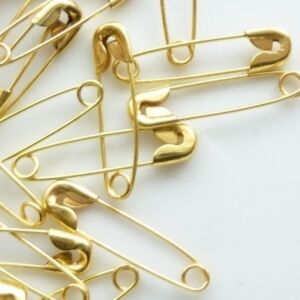 OUTLET Veiligheidsspelden 34mm, 144 stuks, goud