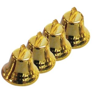 OUTLET Messing klokjes met oogje, 17 mm, 20 stuks