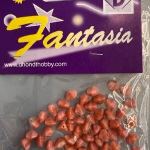 OUTLET Glaskralen tripod 7mm, 50 stuks, mat rose