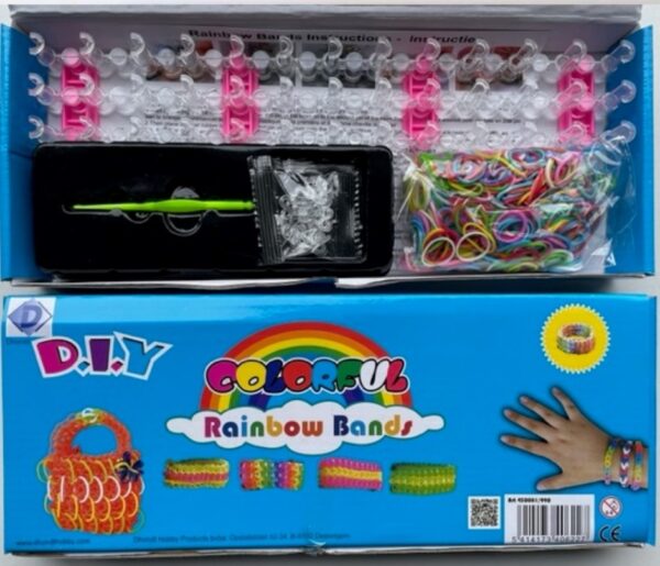 OUTLET Rainbow bands/loombandjes, DIY set, starter kit