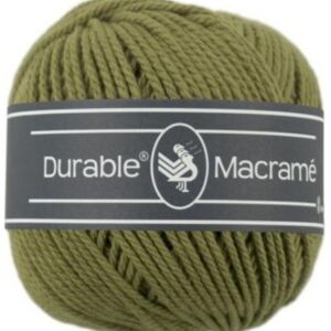 Durable macramegaren khaki 80 mtr.