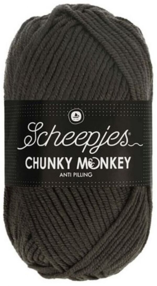 Chunky Monkey acrylwol 100 gram 2018 donkergrijs