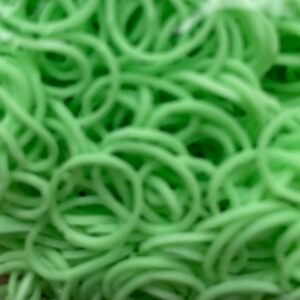 OUTLET Rainbow bands/loombandjes, 600 stuks, mintgroen