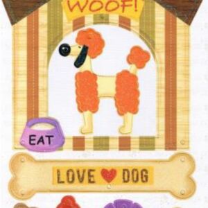 OUTLET Ornamenten om op te hangen van dik karton, Hond