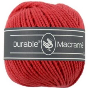 Durable macramegaren rood 80mtr