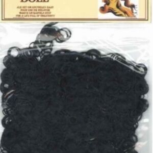 OUTLET Krulhaar, glanzend zwart, 10 gram