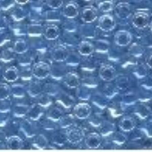 OUTLET Glazen kraaltjes/borduurkraaltjes/rocailles inside colour, 2 mm (11/0), 6 gram , blauw