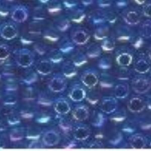 OUTLET Glazen kraaltjes/borduurkraaltjes/rocailles rainbow, 2 mm (11/0), 6 gram , lichtblauw