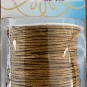 OUTLET Katoenen waskoord / waxkoord, 1mm, 20 meter, bruin