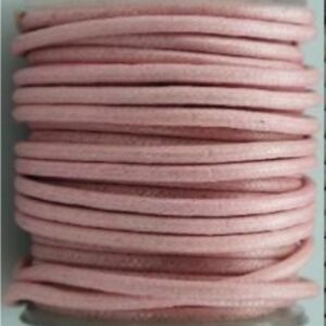 OUTLET Katoenen waskoord / waxkoord, 2mm, 10 meter, roze