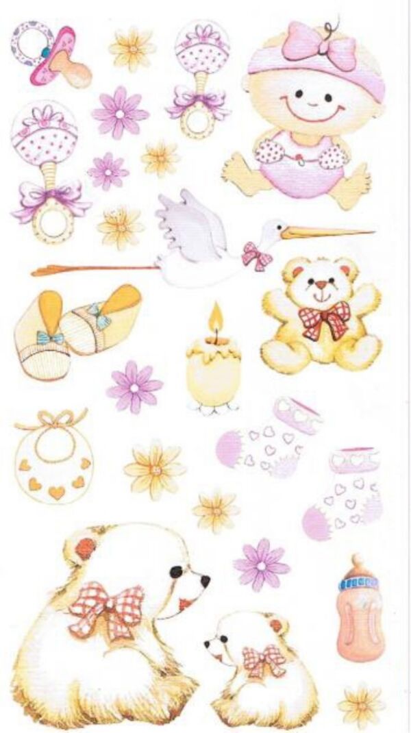 OUTLET Muurstickers / raamstickers, Baby, 34 x 63.5 cm