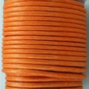OUTLET Katoenen waskoord / waxkoord, 2mm, 10 meter, oranje