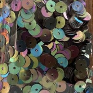 Pailletten/lovertjes, 6mm, 10 gram, ca 1000 stuks, scarabee