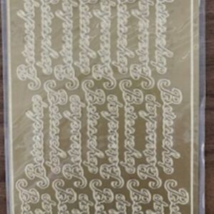 OUTLET Stickervel Beterschap GOUD