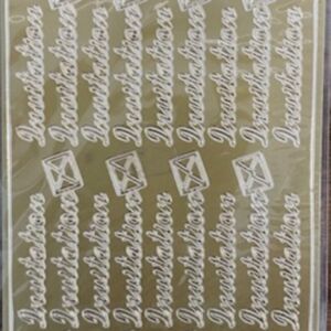 OUTLET Stickervel Invitation GOUD