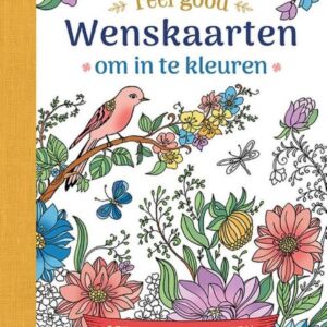 Wenskaarten om in te kleuren - Feel good