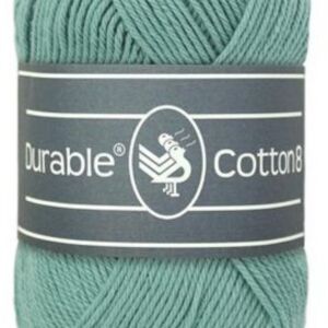 Durable cotton 8, katoenen breigaren/haakgaren, 50 gram, 2134 Vintage Green
