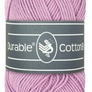 Durable cotton 8, katoenen breigaren/haakgaren, 50 gram, 396 Lavender