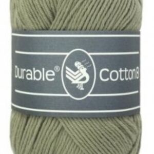 Durable cotton 8, katoenen breigaren/haakgaren, 50 gram, 402 Seagrass