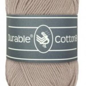 Durable cotton 8, katoenen breigaren/haakgaren, 50 gram, 340 Taupe