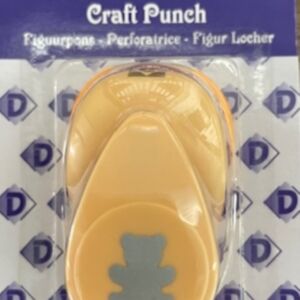 OUTLET Figuurpons / papierpons, 16mm, beer