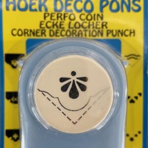 OUTLET Hoekpons schelp met sierrand, 38mm