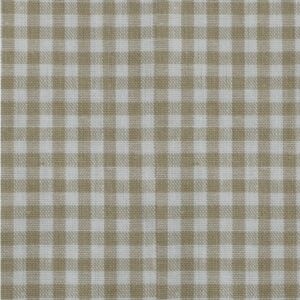Bedrukte katoenen stof, 45 x 50 cm, beige geruit