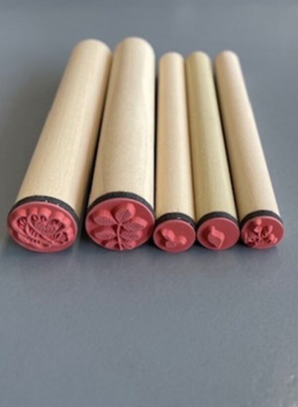 OUTLET Mix en Match stempel set, rozen, 5 st.