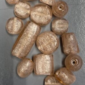 OUTLET Glaskralen mix, 25 gram, zalm