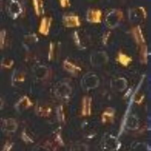 OUTLET Glazen kraaltjes/borduurkraaltjes/rocailles met zilveren kern , 3 mm(8/0), 6 gram, bruin