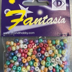 OUTLET Glazen kraaltjes/borduurkraaltjes/rocailles opaak, 5 mm, 25 gram, pastelmix