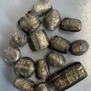 OUTLET Glaskralen mix, 25 gram, brons