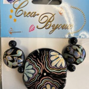 OUTLET Luxe kettinghanger van glas, disc, bloemen