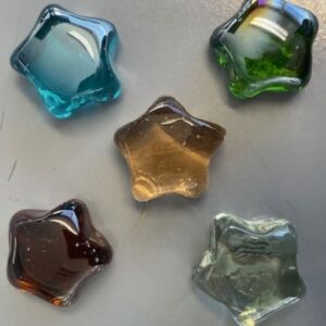 Glasnuggets, 17-20 mm, 200 gram, 13 st, mix ster