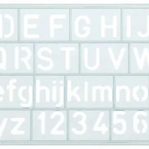 Lettersjabloon 10 mm