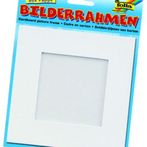 Kartonnen fotolijst 166x166 mm wit