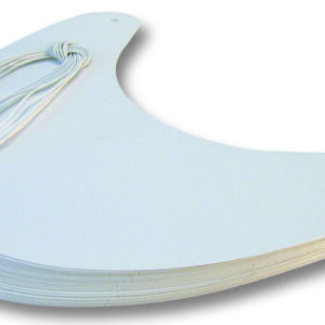 Zonnekleppen van blanco karton, 25 stuks