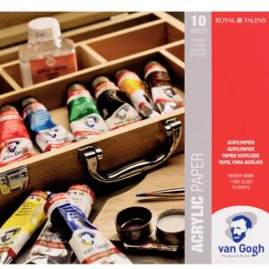 Acrylverfblok 24x32cm, 370gr, 10 vel